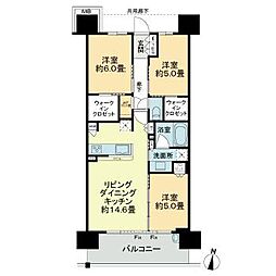 シティテラス宮崎 5階3SLDKの間取り