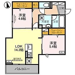 間取図画像 2LDK