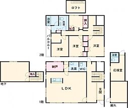 錦町Ｋ邸 1階5LDKの間取り