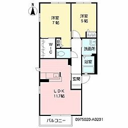 間取図画像 2LDK