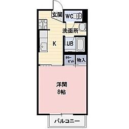 Soieado　Sur 2階1Kの間取り