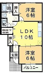 間取図画像 2LDK