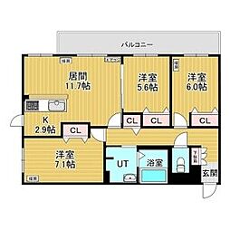 間取図画像 3LDK