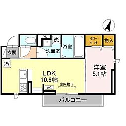 間取図画像 1LDK