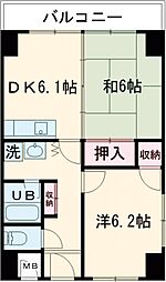 間取図画像 2DK