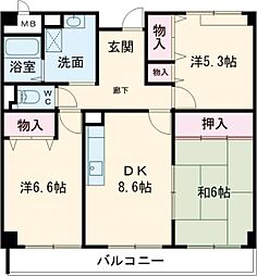 間取図画像 3DK