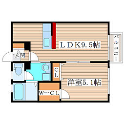 間取図画像 1LDK