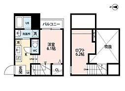 T.A水前寺5丁目 ワンルームの間取図画像