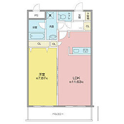 間取図画像 1LDK