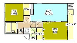 間取図画像 2LDK