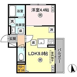 NOAH 101 1階1LDKの間取り