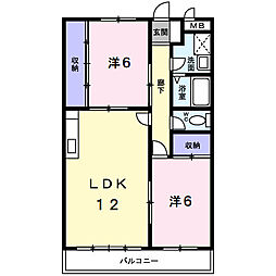 間取図画像 2LDK