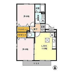 間取図画像 2LDK