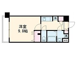 ＩＳＭ水前寺 8階1Kの間取り