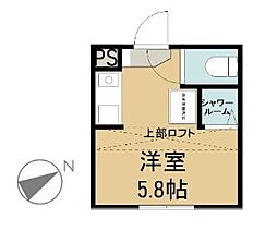 REALBLOSSOM11芝田 ワンルームの間取図画像
