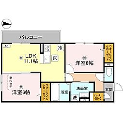 間取図画像 2LDK