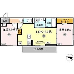 間取図画像 2LDK