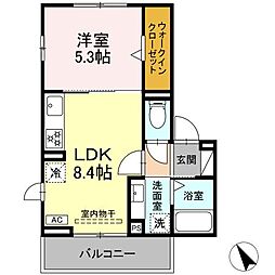 Enishi 1LDKの間取図画像