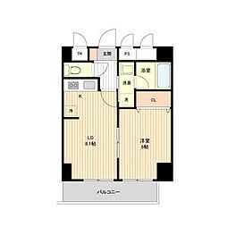 La　Douceur豊平4条 10階1LDKの間取り