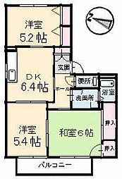 JR山陽本線 五日市駅 徒歩3分の賃貸アパート 1階3DKの間取り