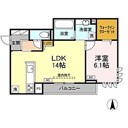 間取図画像 1LDK