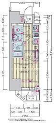 プレサンス四日市諏訪町ブライタス 1Kの間取図画像