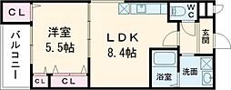 M&M 1LDKの間取図画像