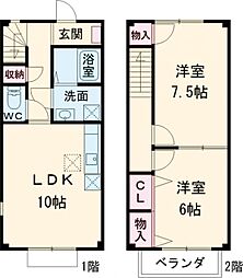 間取図画像 2LDK