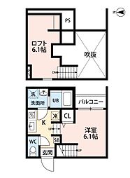 T.A水前寺5丁目 ワンルームの間取図画像