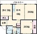 マキシム月丘A棟4階4.4万円