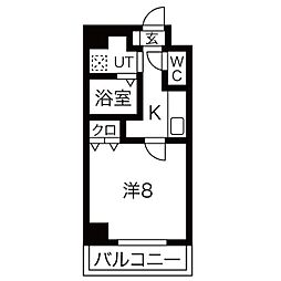 EsTRUTHPlusNORTH-NAGOYA 1Kの間取図画像