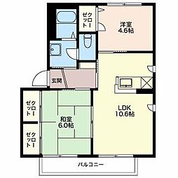 間取図画像 2LDK