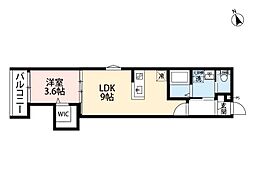 Cullinan Santuario(カリナンサントリオ) 1階1LDKの間取り