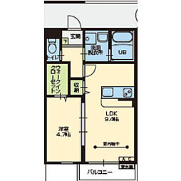 間取図画像 1LDK