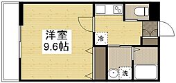 エスコートI 1Kの間取図画像