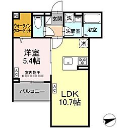 セレスティア祖師谷 1LDKの間取図画像