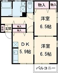 間取図画像 2DK
