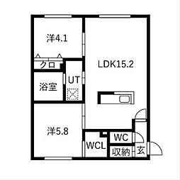 間取図画像 2LDK