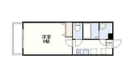 レキシントン・スクエア鍋島 7階1Kの間取り