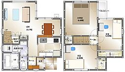 アフィット船越 1階3LDKの間取り