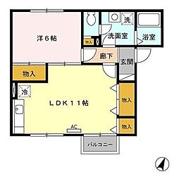間取図画像 1LDK