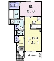 間取図画像 1LDK