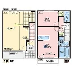 間取図画像 1LDK