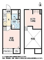 ＣＨＥＥＲＬＩＶＥ　仙台幸町 2階1Kの間取り