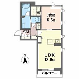 JR東北本線 郡山駅 バス25分 大成小学校入口下車 徒歩9分の賃貸アパート 1階1LDKの間取り