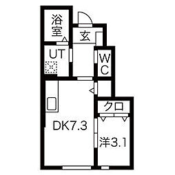 間取図画像 1LDK