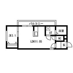間取図画像 1LDK