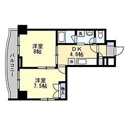 サンビレッジ段原 901 9階1DKの間取り