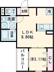 間取図画像 1LDK