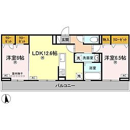 間取図画像 2LDK